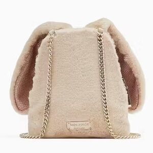 Kate Spade BUNBUN Faux Fur 3D Bunny Rabbit Crossbody - NWT
